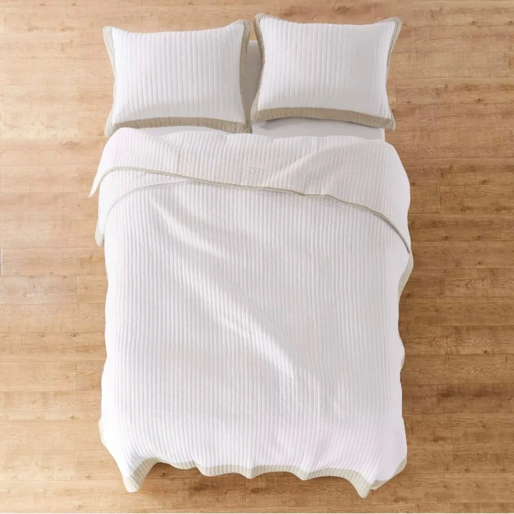 Adobe Border Quilt Set - Tan & Cream - Levtex Home